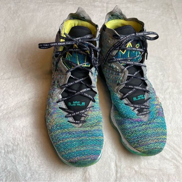 Nike Lebron 17 I Promise Size 18 Green Heather/Neptune Green - Picture 5 of 10